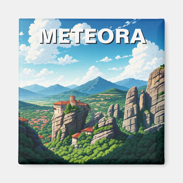 Imán Meteora Grecia Viaje (Frente)