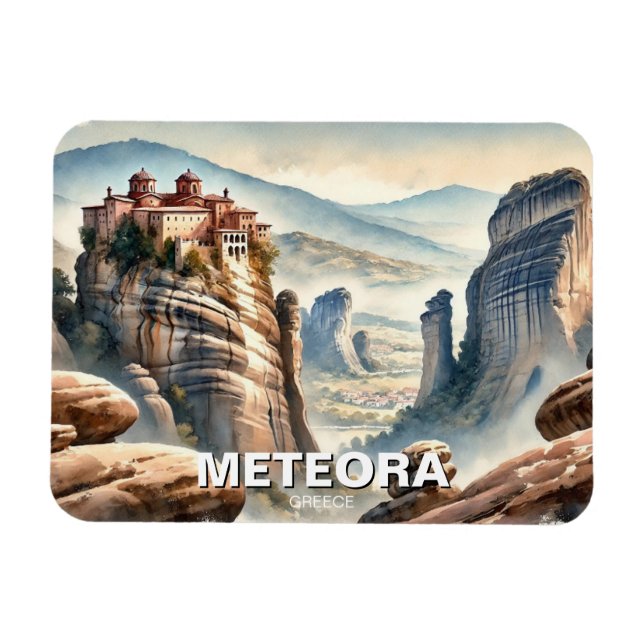 Imán Meteora Grecia Viaje de cosecha (Horizontal)