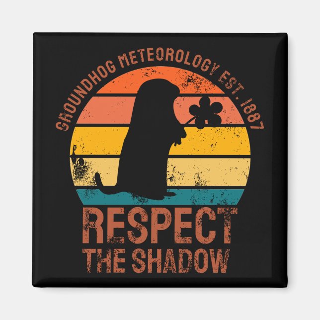 Imán Meteorología del Groundhog Est. 1887 (Frente)