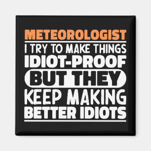 Imán Meteorólogo Intento Hacer Las Cosas Divertidas.