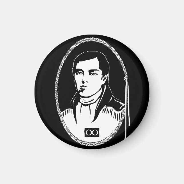 Imán Metis Fridge Magnet Metis Hero Cuthbert Grant Rega (Frente)