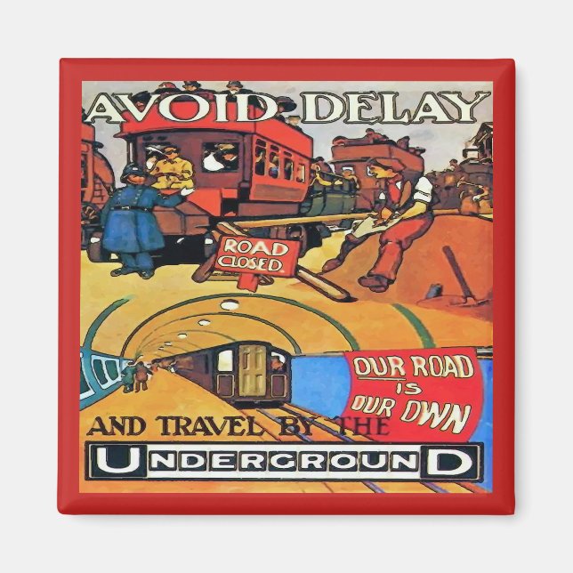 Imán Metro de Vintage: (Frente)