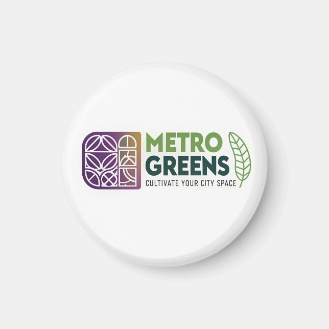 Imán Metro Greens Urban Farming T-Shirt | City Gardener (Frente)