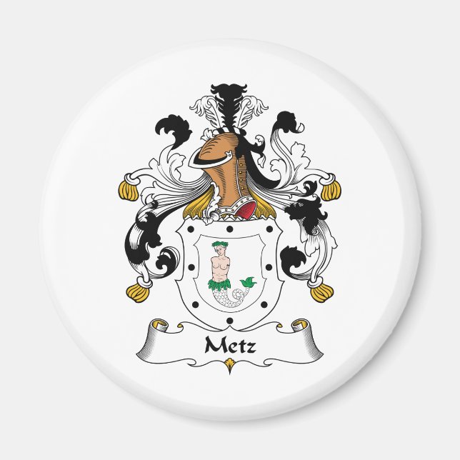 Imán Metz Family Crest (Frente)