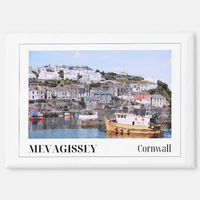 Imán Mevagissey, Cornwall, Inglaterra (Anverso)