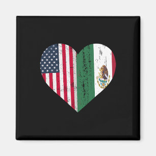Imán México Bandera Estadounidense Patriota Bandera Mex