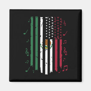 Imán México Bandera Estadounidense Patriota Bandera Mex