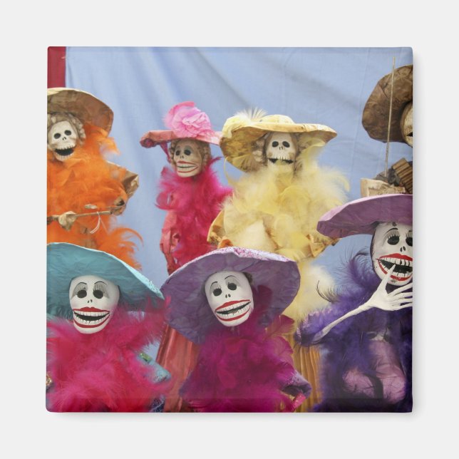 Imán México. Catrinas esqueléticas, figuras que celebra (Frente)