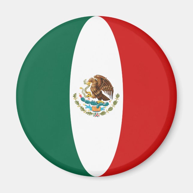 Imán México Fisheye Flag Magnet (Frente)