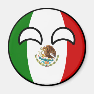 Imán México Geeky que tiende divertido Countryball