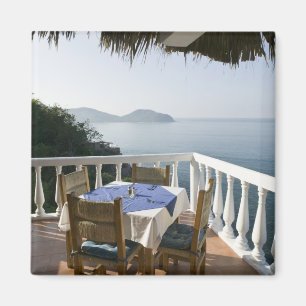 Imán México, Guerrero, Zihuatanejo. Mesa de café sobre
