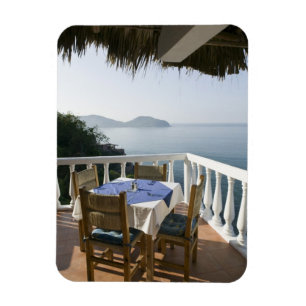 Imán México, Guerrero, Zihuatanejo. Mesa de café sobre