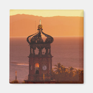 Imán México, Jalisco, Puerto Vallarta. Torre de iglesia