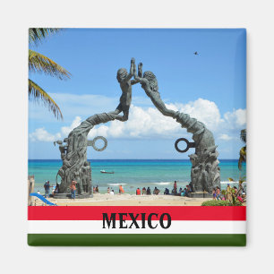 Imán México Playa del Carmen Estatua