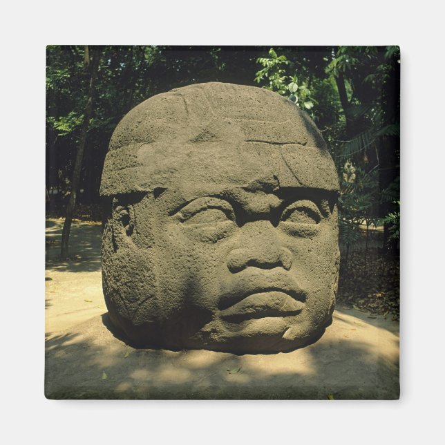 Imán México, Villahermosa, cabeza Olmec gigante, La Ven (Frente)