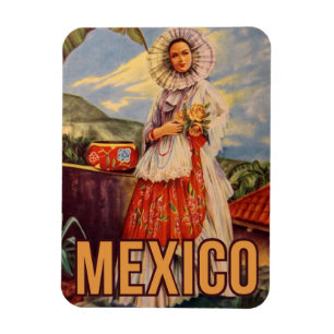 Imán México Vintage Travel Magnet