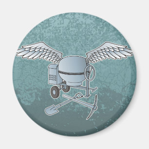 Imán Mezcla de hormigón azul-gris