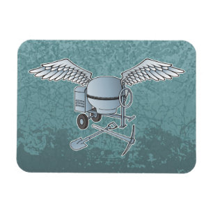 Imán Mezcla de hormigón azul-gris