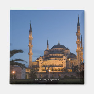 Imán Mezquita azul, área de Sultanhamet, Estambul,