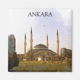 Imán Mezquita clásica de kocatepe de Ankara Turquía