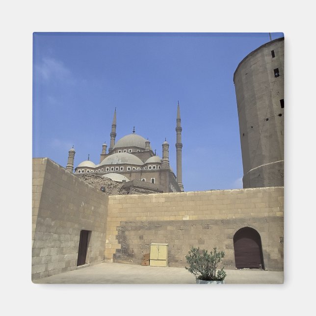 Imán Mezquita Mohammed Ali en la ciudadela de El Cairo, (Frente)