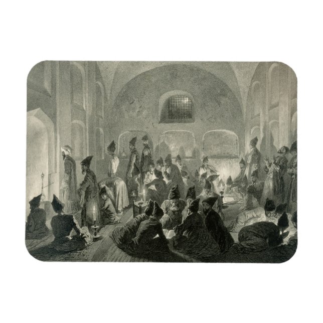 Imán Mezquita persa en Ereván, Armenia, una noche duran (Horizontal)