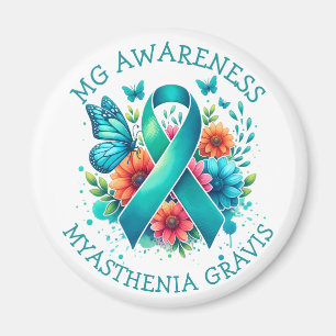 Imán MG Conciencia Miastenia Gravis Ribbon