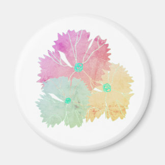 Imán Mgnet con diseño floral