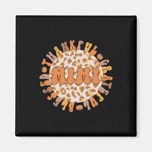 Imán Mi abuela agradecida gracias por mi abuela (Frente)