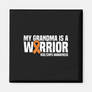 Imán Mi Abuela Es Un Naranja Guerrero Ribbon Rsdcrps Aw