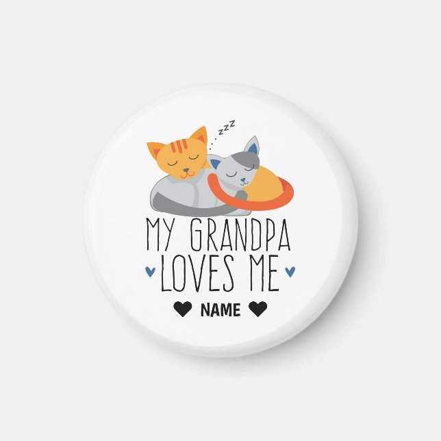 Imán Mi abuelo me ama (Frente)