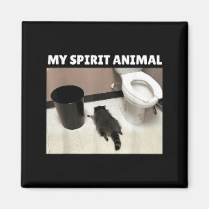 Imán Mi animal srit mapache panda basura borracho en la