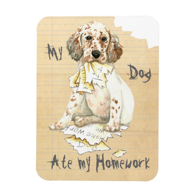 Imán Mi asiento de inglés comió mi hogar (Vertical)