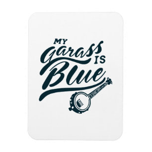 Imán Mi banjo de vidrio es azul