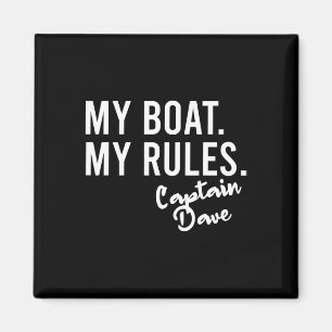 Imán Mi Barco Mis Reglas Capitán Dave Embarcaciones Per