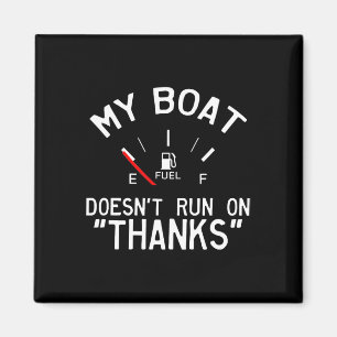 Imán Mi barco no funciona con 'Gracias' divertido 