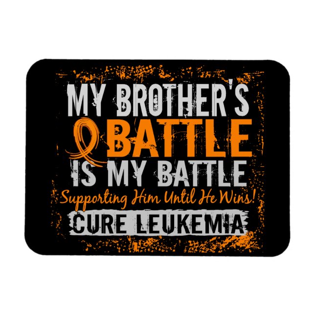 Imán Mi batalla también 2 Hermano de Leucemia (Horizontal)