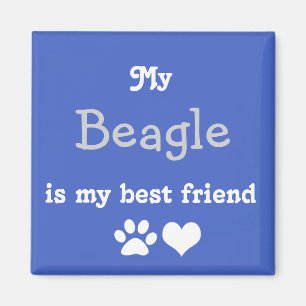 Imán Mi Beagle es mi mejor amigo