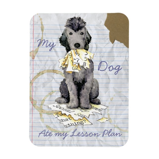 Imán Mi Bedlington Terrier comió mi plan de lección Mag (Vertical)