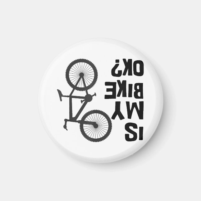 Imán ¿Mi bicicleta está bien? (Frente)