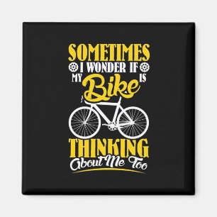 Imán Mi bicicleta pensando en mí