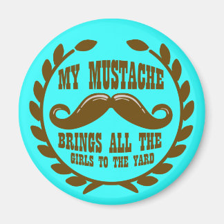 Imán Mi bigote lleva a todos los Chicas al yard