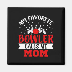 Imán Mi Bowler favorito me llama mamá Divertida Bowling