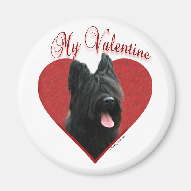 Imán Mi Briard Valentine (Frente)