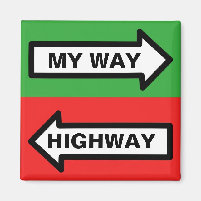 Imán Mi camino/ autopista (Frente)