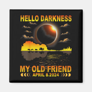 Imán Mi Camisa Hola Amigo Oscuridad Eclipse Solar