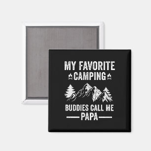 Imán Mi camping favorito - mis compañeros me llaman pap