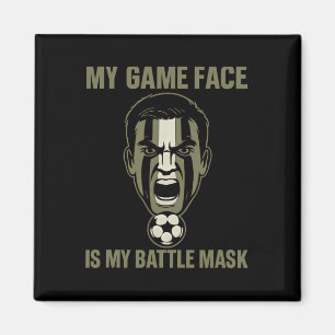 Imán Mi Cara de Juego es Mi Máscara Byttle Camuflaje Fa