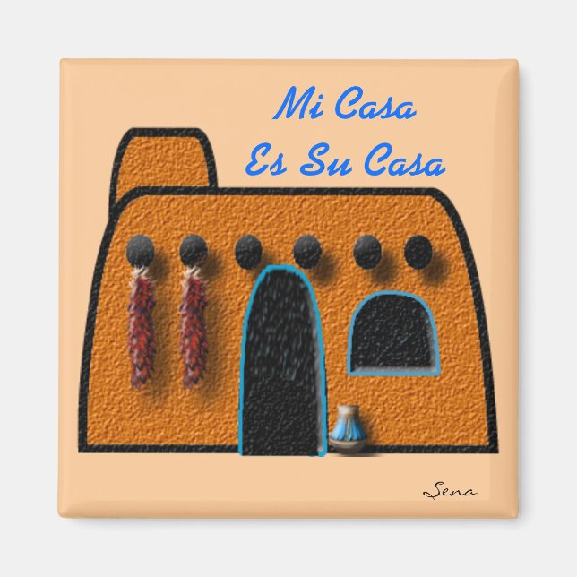 Imán Mi casa es su casa (Frente)