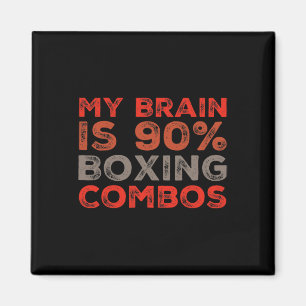 Imán Mi Cerebro Es El 90% Boxer De Boxeo Combos De Boxe